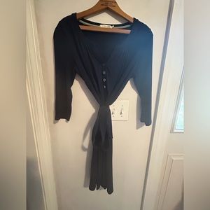 Boden blue dress with three quarter length sleeves and belt. Lovely 4 …